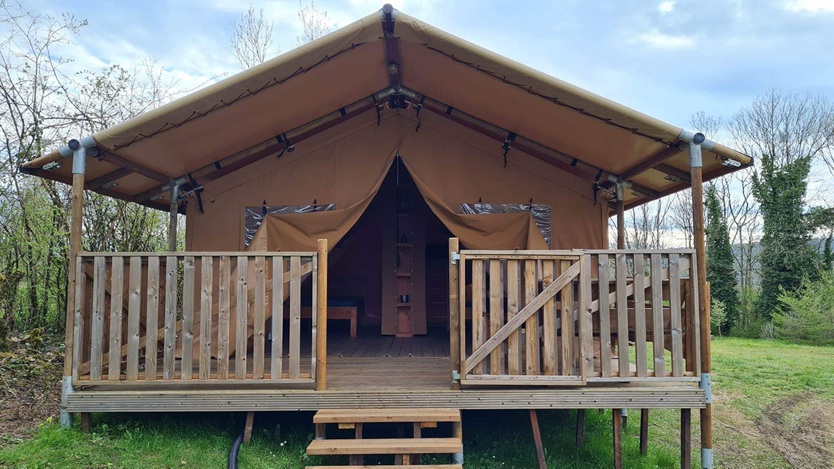 Tente Lodge Jura Camping Chalain